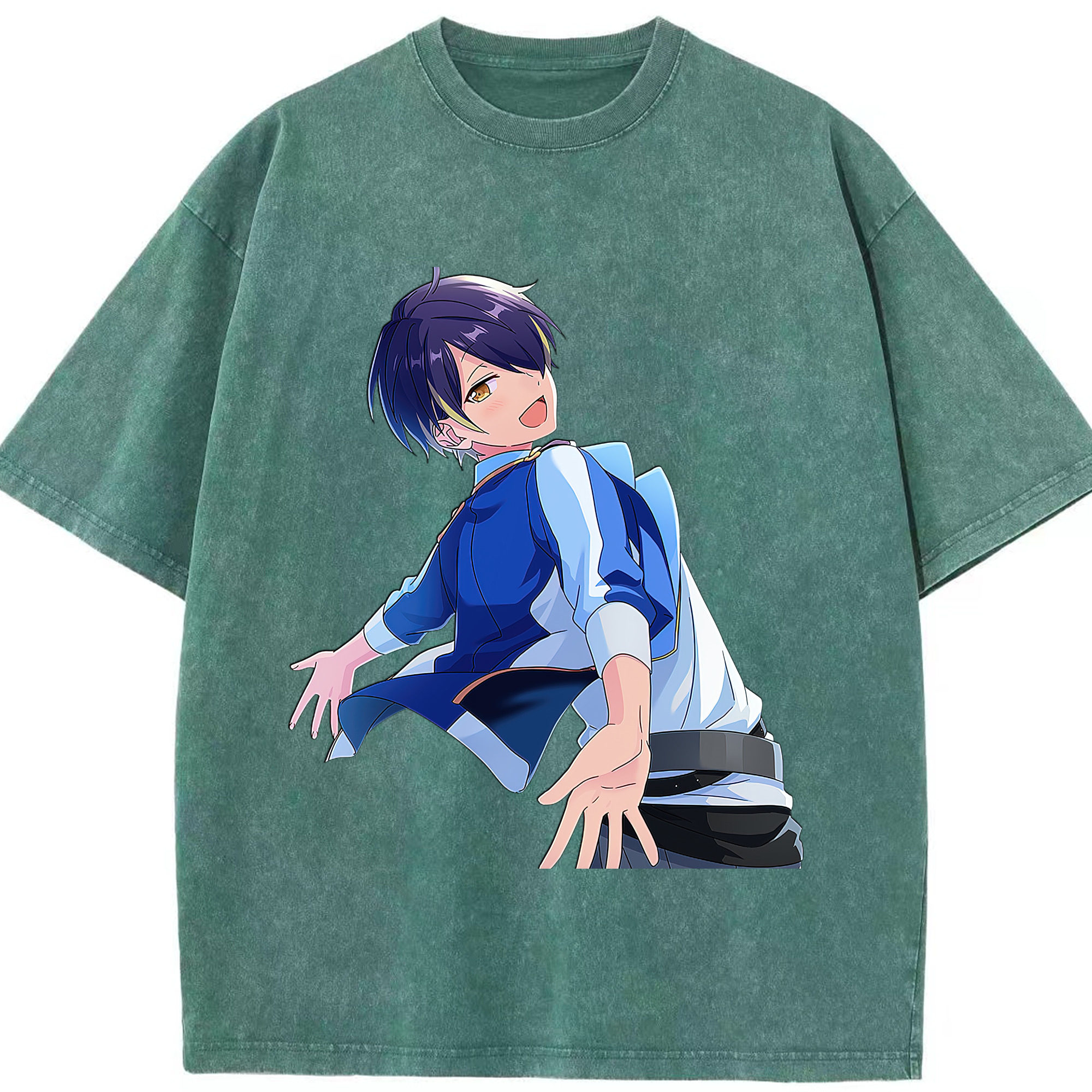（画像用） あんさんぶるスターズ! Ensemble Stars 綿100% ヴィンテージ風 半袖Tシャツ（フロントプリント）
